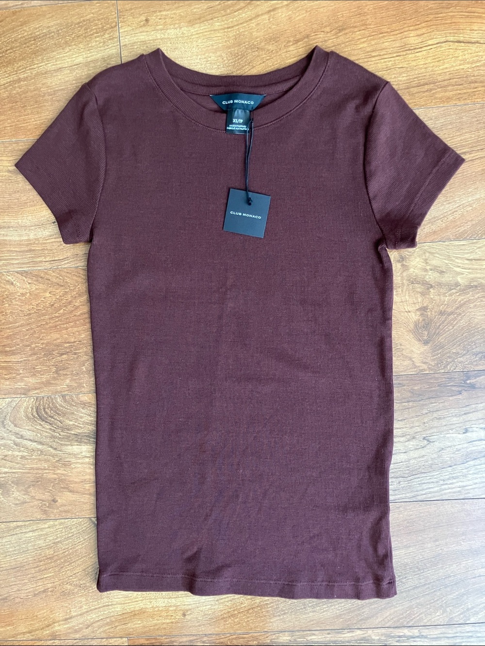 Club Monaco Short Sleeve Tee Bowee in Brown